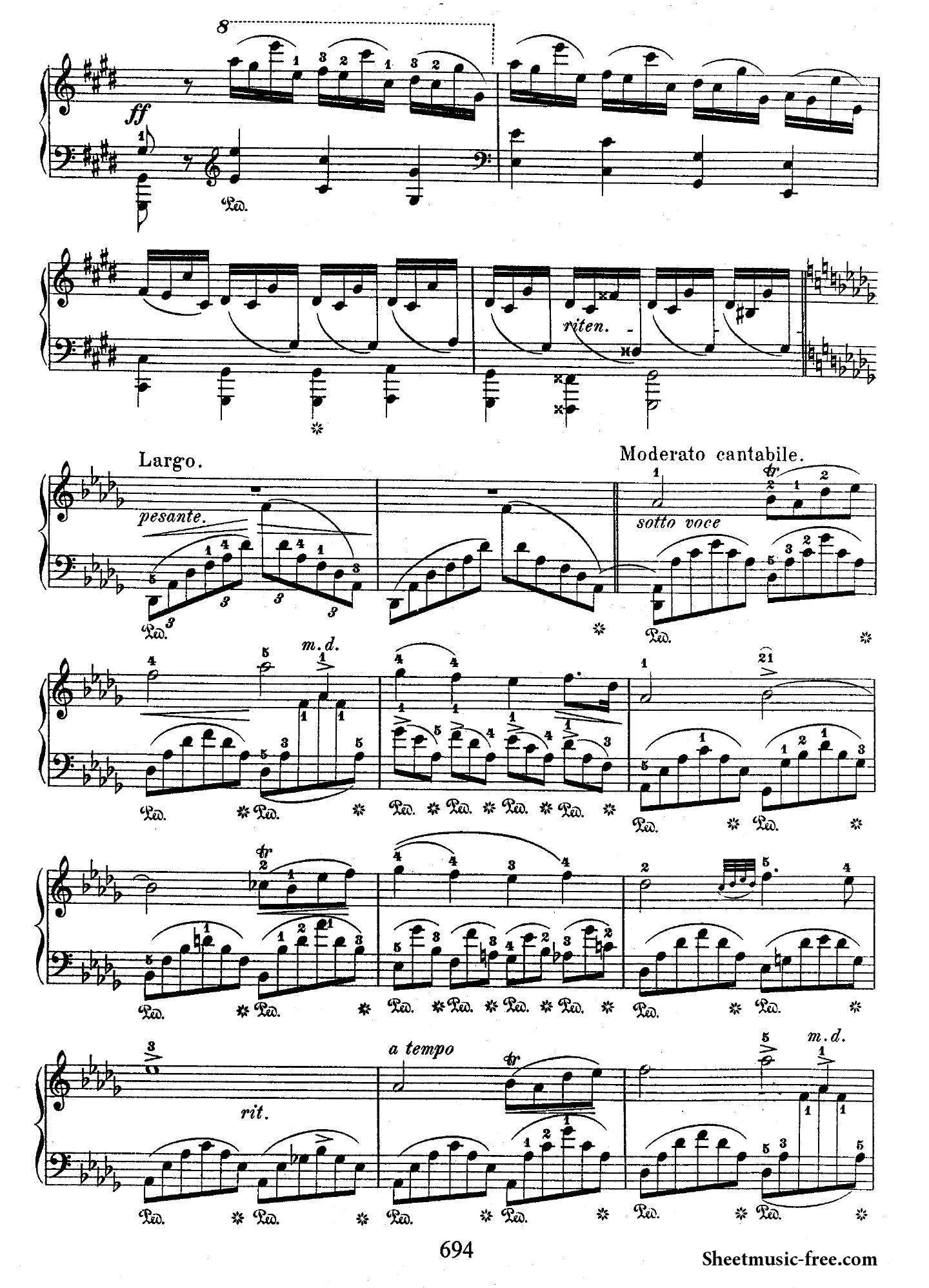 Chopin Fantaisie Impromptu3 - نت آهنگ Fantaisie Impromptu از Chopin