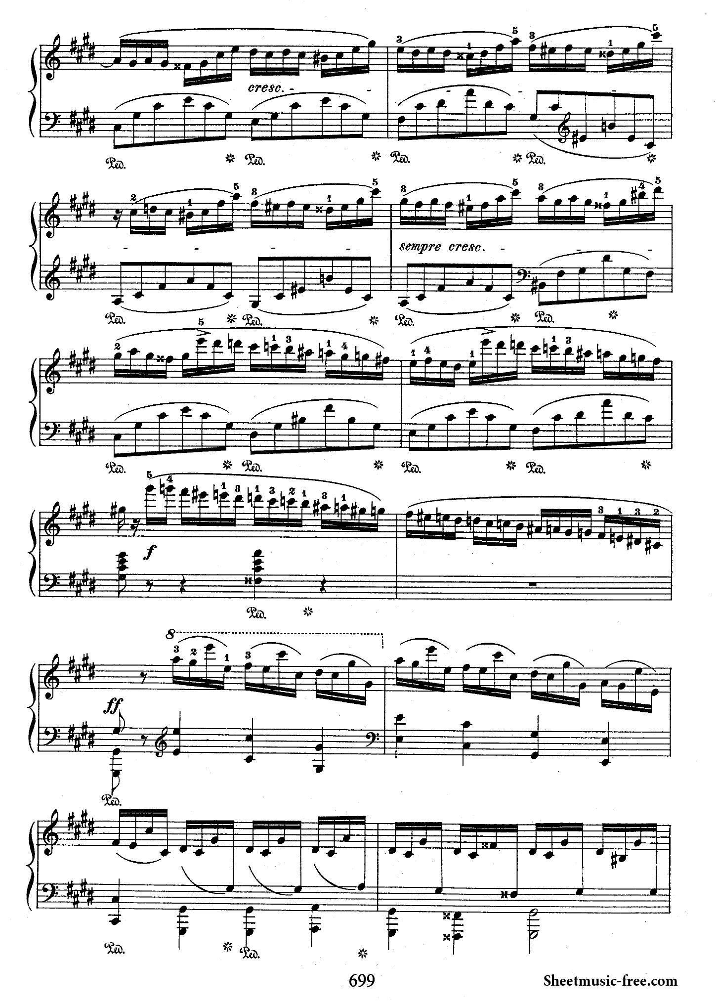 Chopin Fantaisie Impromptu8 - نت آهنگ Fantaisie Impromptu از Chopin