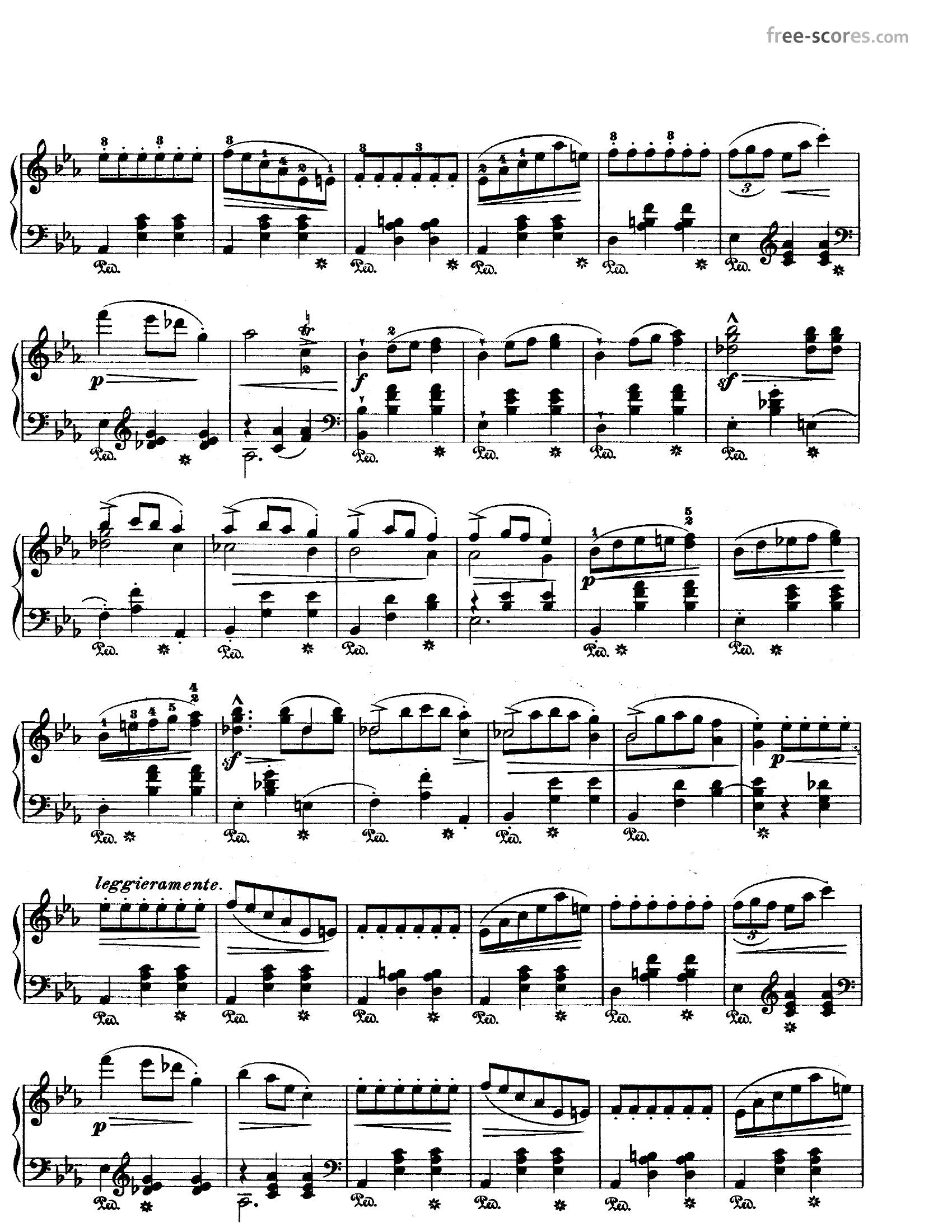 Chopin Opus 182 - نت آهنگ Opus 18 از Chopin