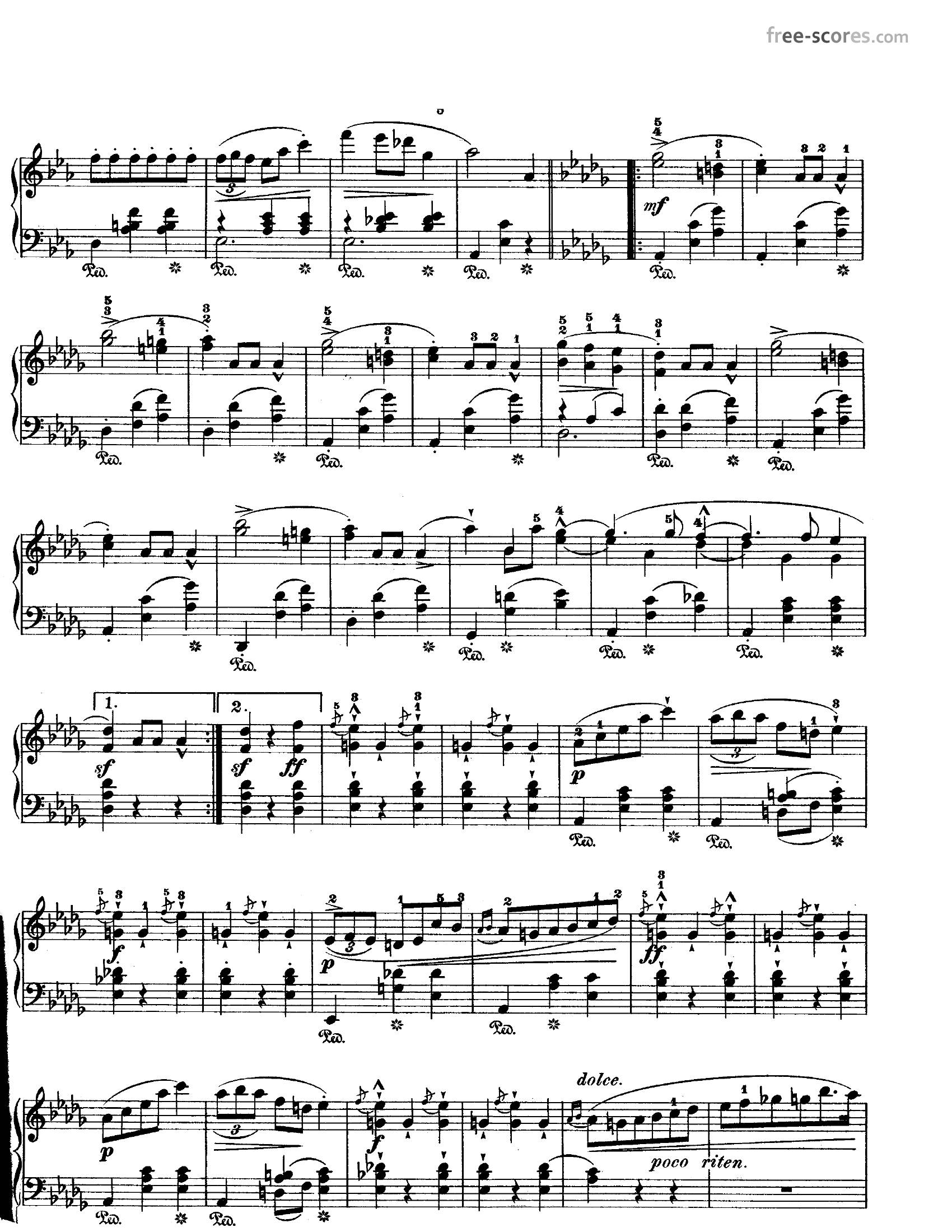 Chopin Opus 183 - نت آهنگ Opus 18 از Chopin
