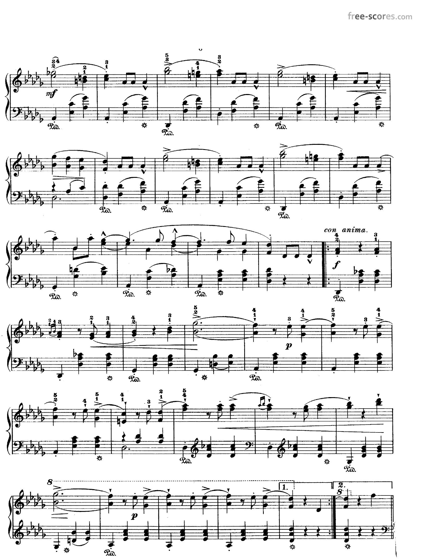 Chopin Opus 184 - نت آهنگ Opus 18 از Chopin