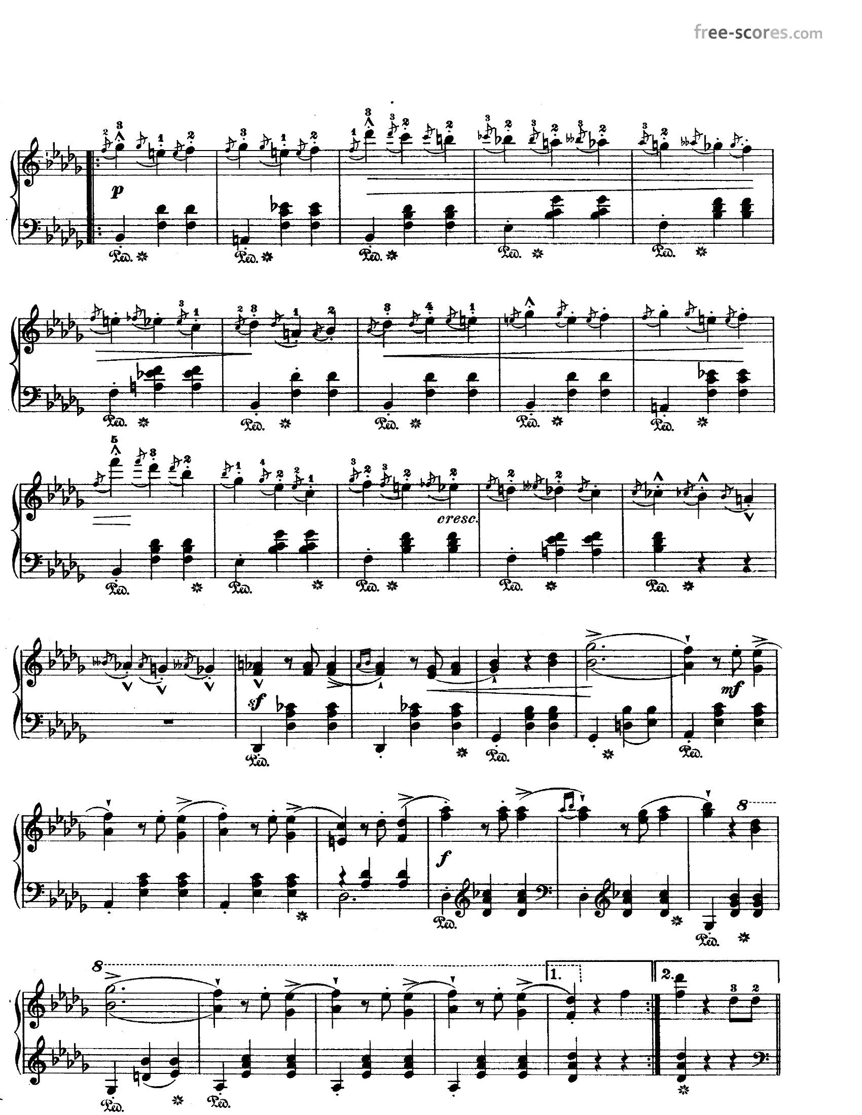 Chopin Opus 185 - نت آهنگ Opus 18 از Chopin