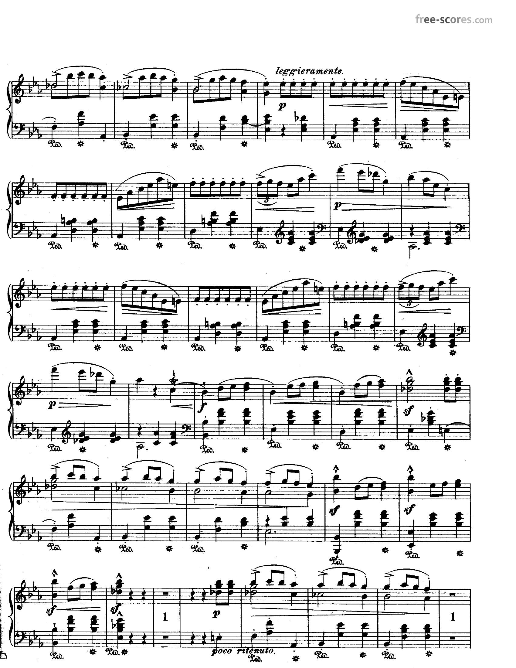 Chopin Opus 187 - نت آهنگ Opus 18 از Chopin