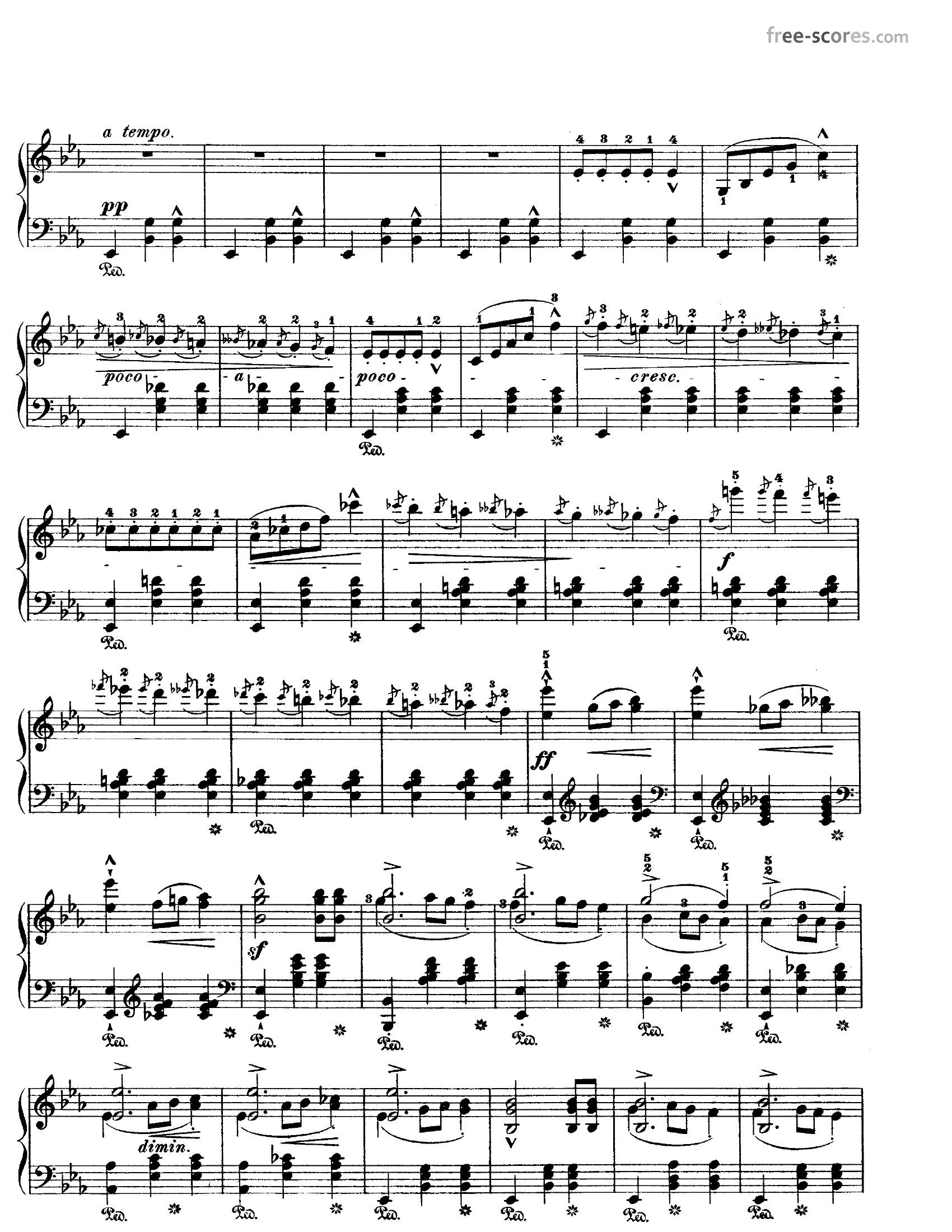 Chopin Opus 188 - نت آهنگ Opus 18 از Chopin