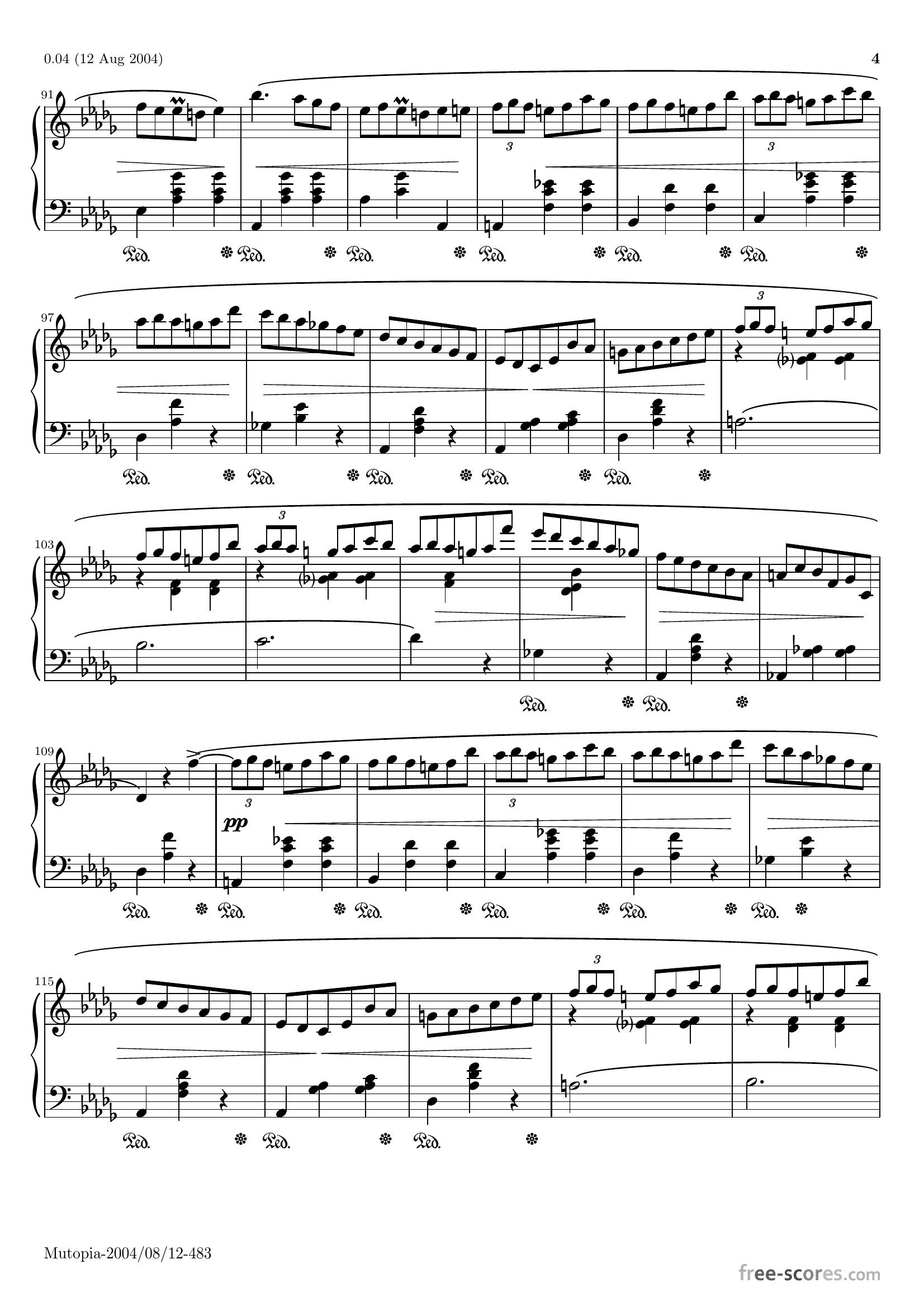 Chopin Opus 64 no 14 - نت آهنگ Opus 64 no 1 از Chopin