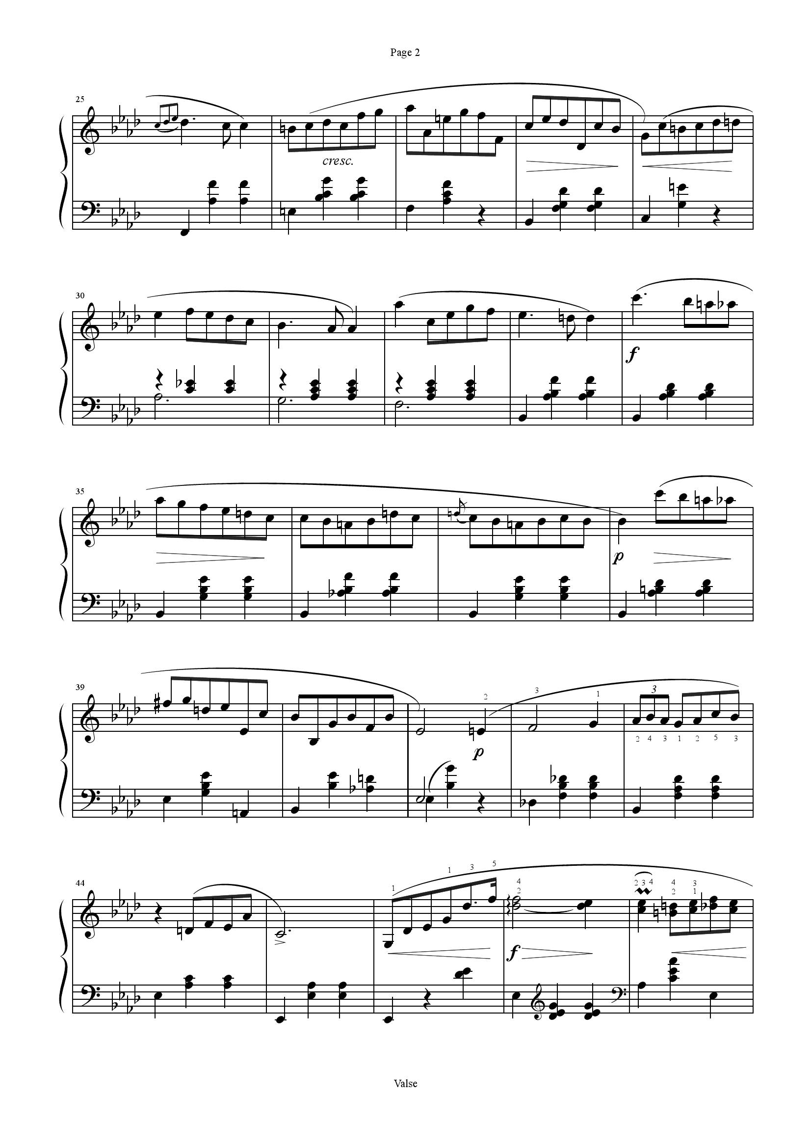 Chopin Opus 70 no 22 - نت آهنگ Opus 70 no 2 از Chopin