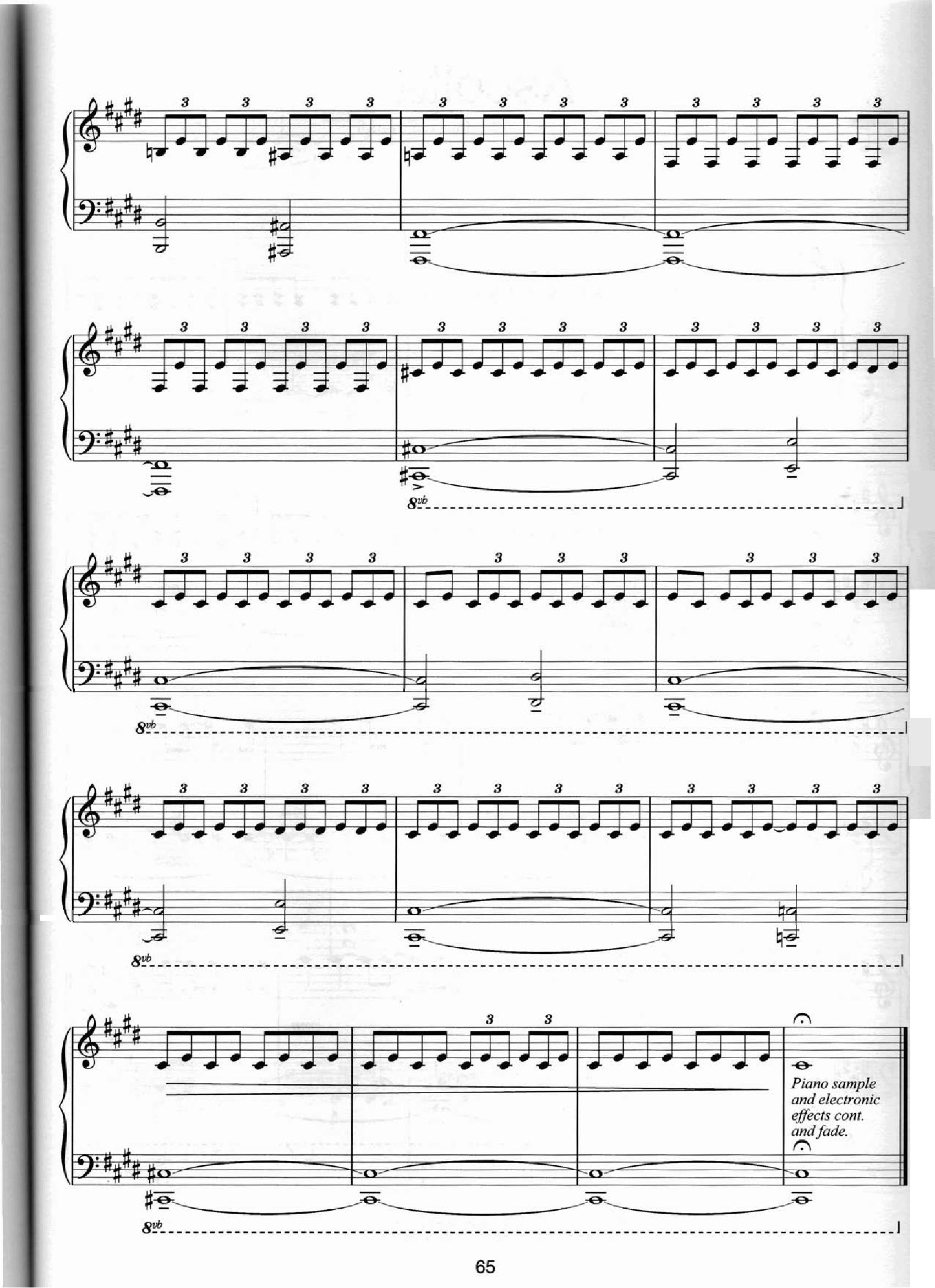 Einaudi Fly1 - نت آهنگ Fly از Einaudi