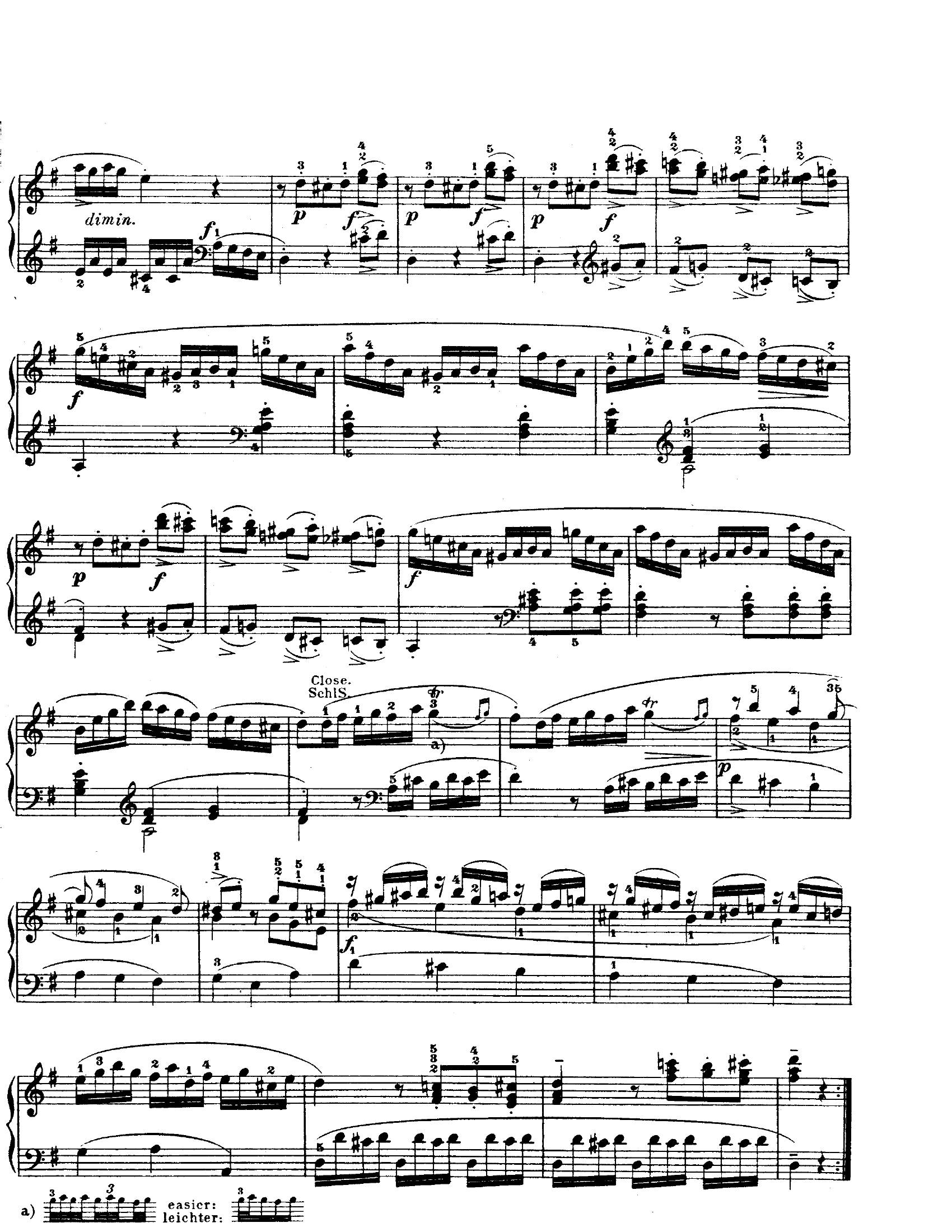Mozart Sonata no. 5 k.2832 - نت آهنگ Sonata no. 5 k.283 از Mozart