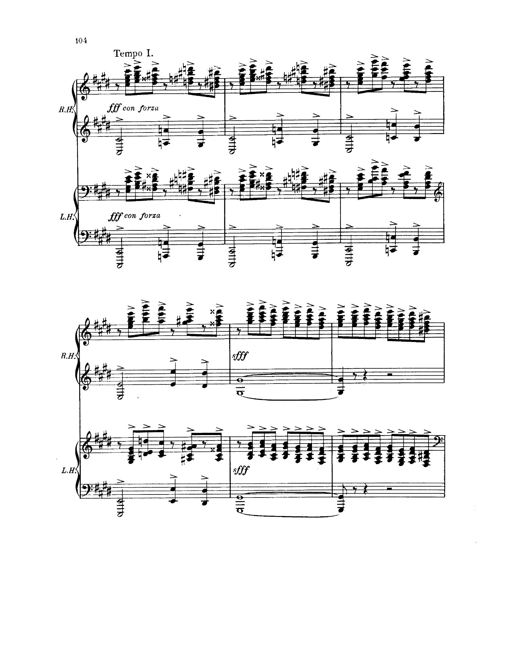 Rachmaninoff prelude c minor4 - نت آهنگ prelude c minor از Rachmaninoff