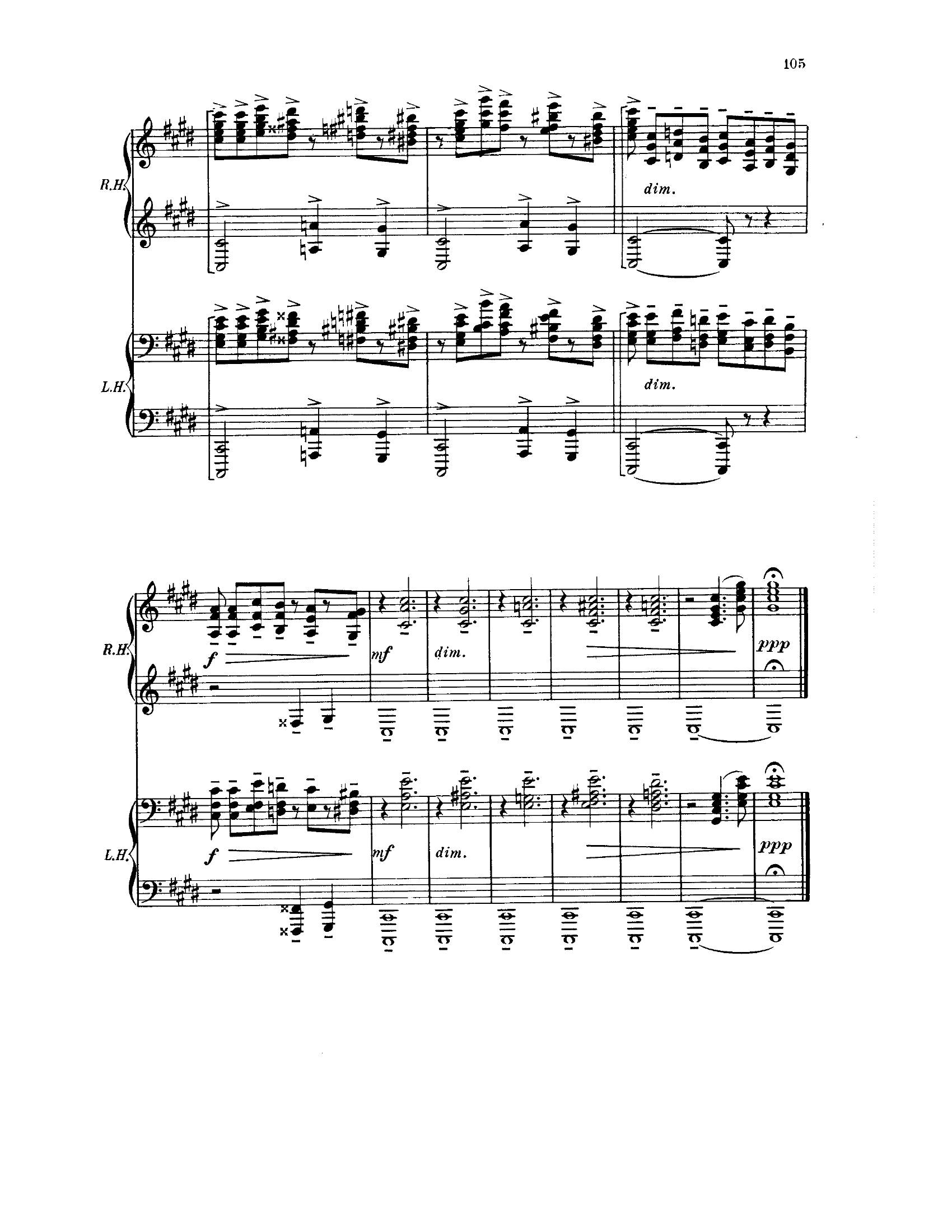 Rachmaninoff prelude c minor5 - نت آهنگ prelude c minor از Rachmaninoff