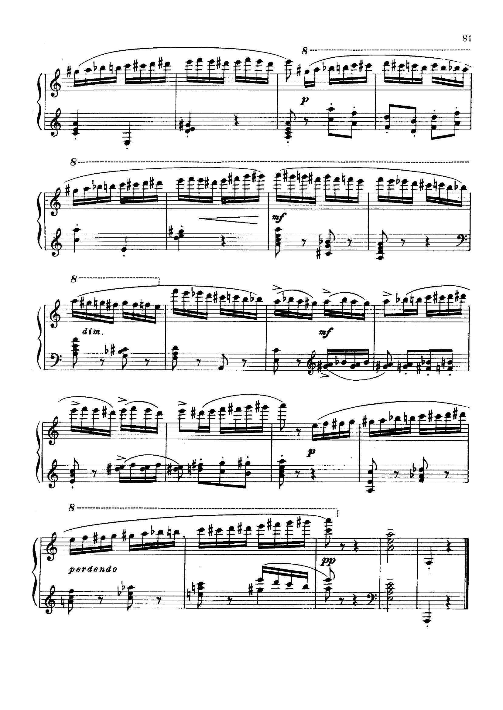 نت آهنگ Flight of bumblebee از Rimsky Rimsky Flight of bumblebee5 - نت آهنگ Flight of bumblebee از Rimsky