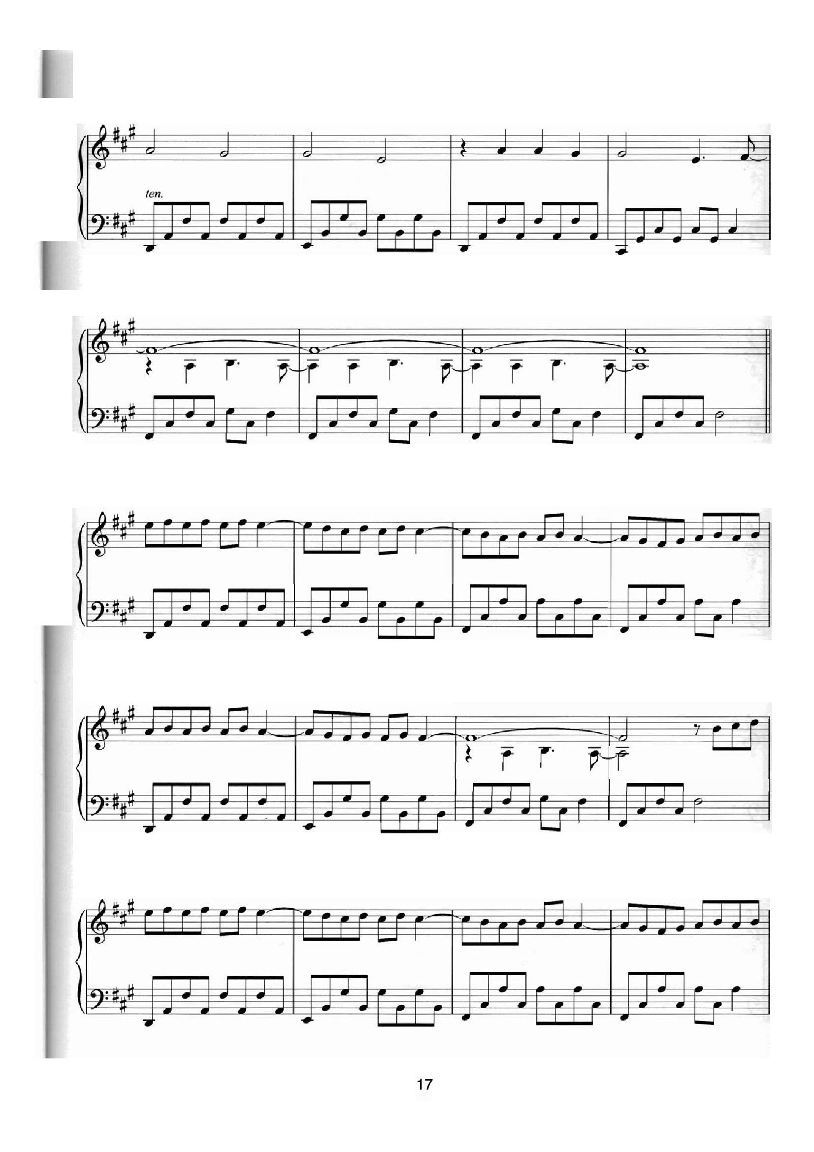 Einaudi Monday2 - نت آهنگ Monday از Einaudi