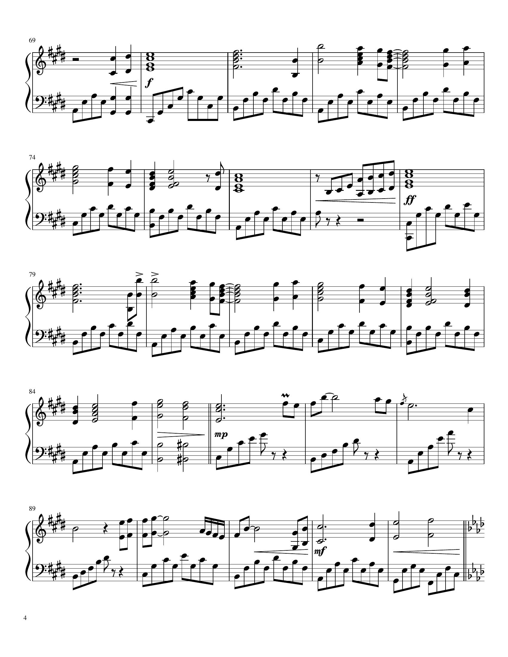 James horner My heart will go on4 - نت آهنگ My heart will go on از James horner