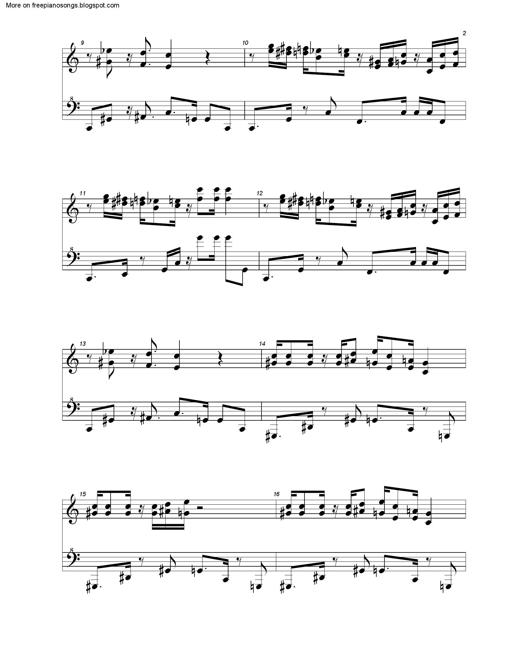 Koji kondo Super Mario2 - نت آهنگ Super Mario از Koji kondo