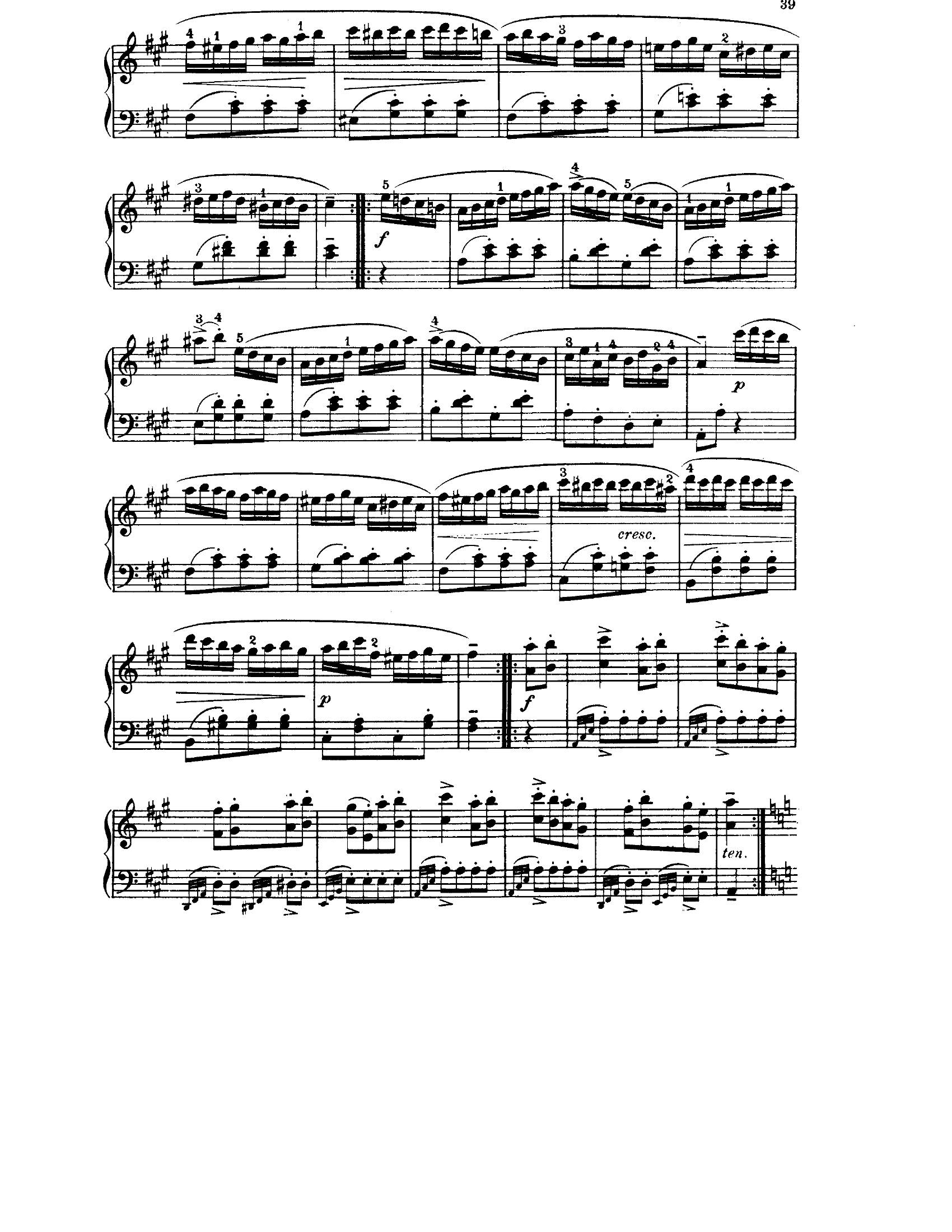 Mozart Rondo alla turca2 - نت آهنگ Rondo alla turca از Mozart