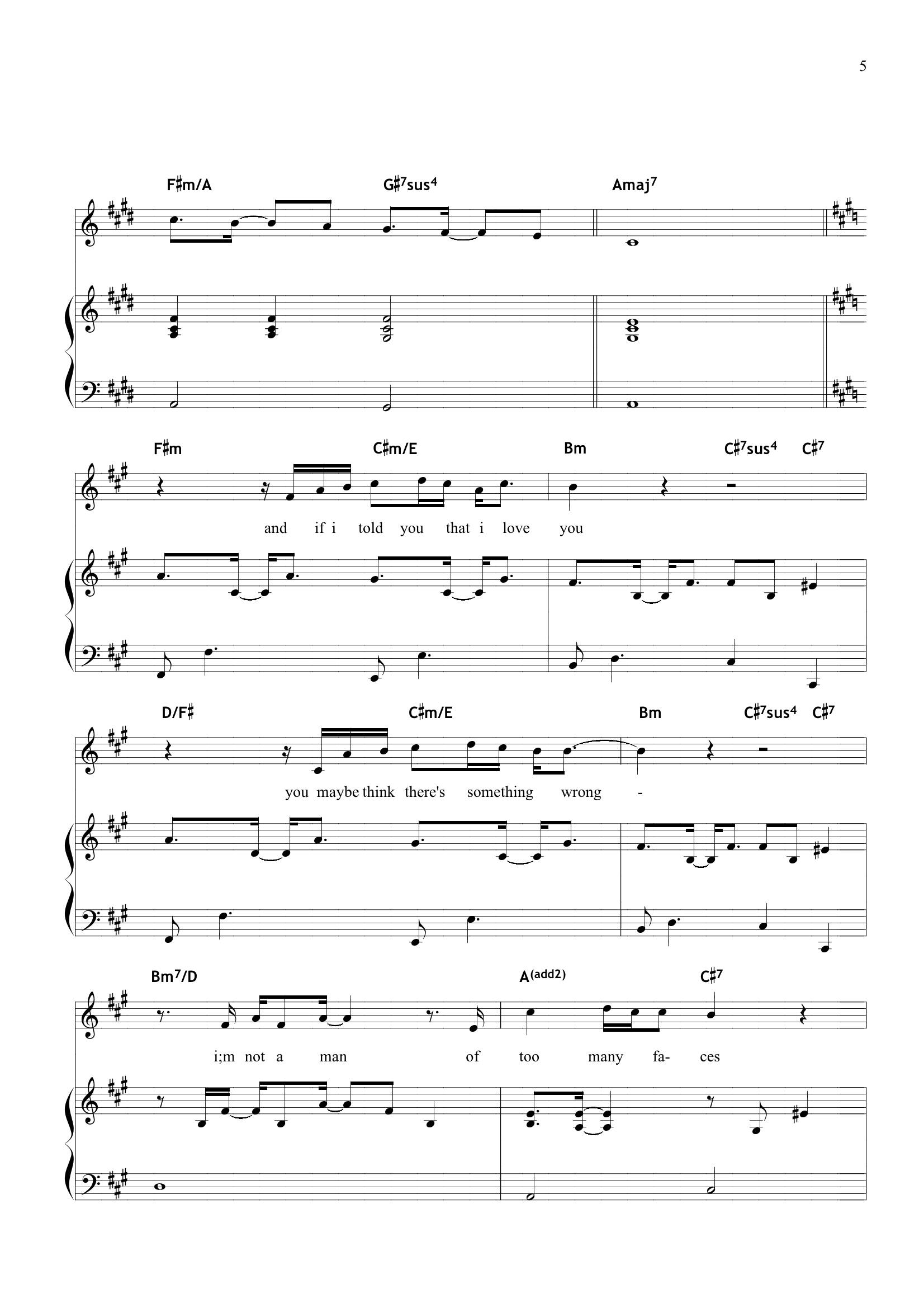 Sting Shape of my heart5 - نت آهنگ Shape of my heart از Sting