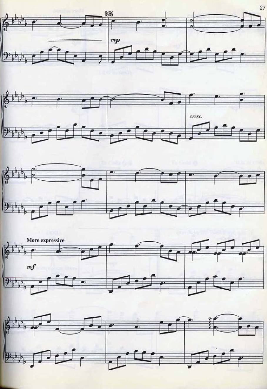 Yanni End of august2 - نت آهنگ End of august از Yanni