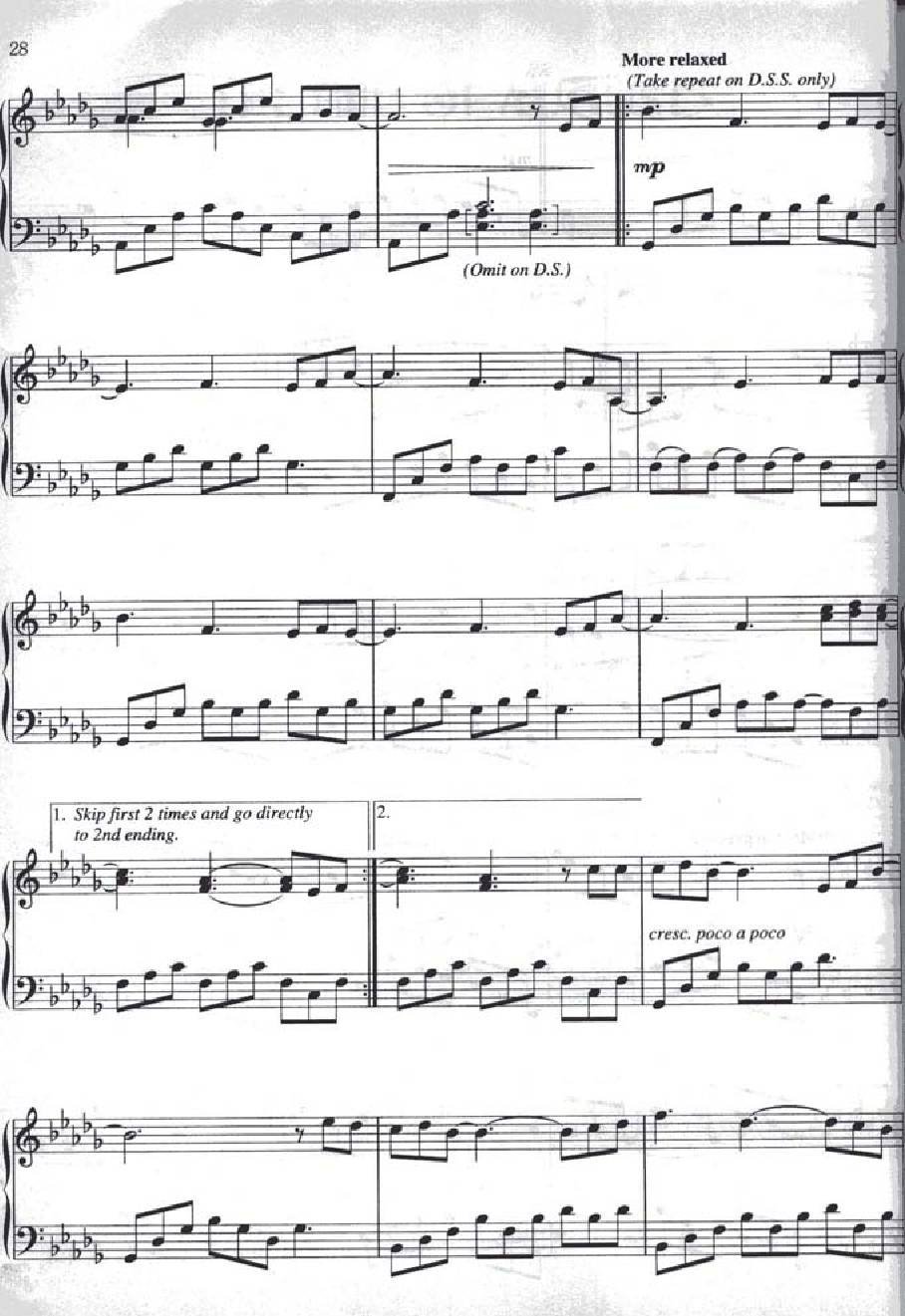 Yanni End of august3 - نت آهنگ End of august از Yanni