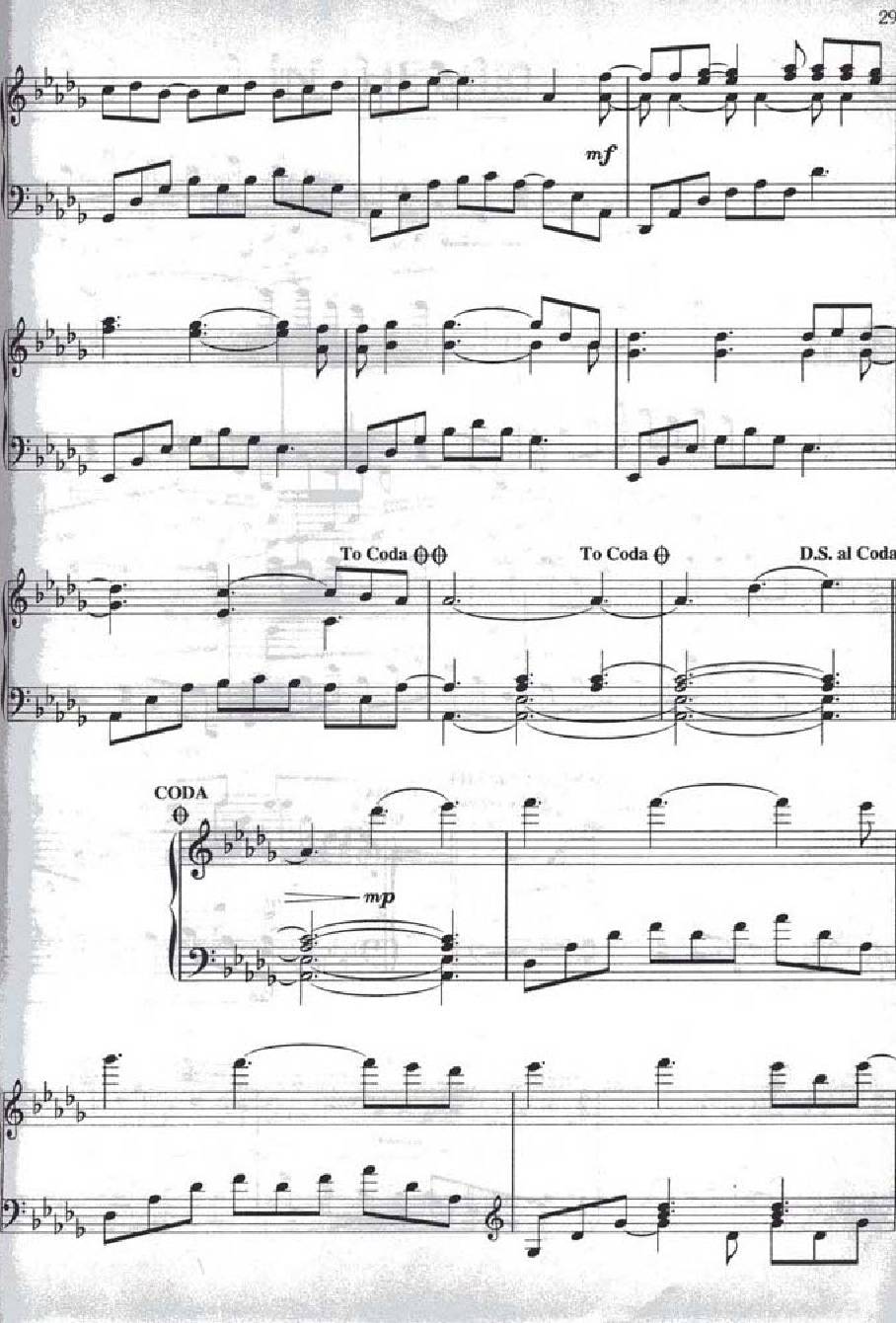 Yanni End of august4 - نت آهنگ End of august از Yanni